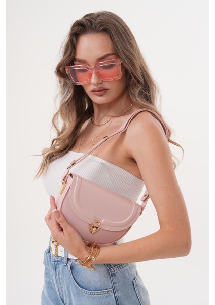 Acı Kahverengi Suni Deri Ayarlanabilir Askılı El,kol ve Omuz Çantası