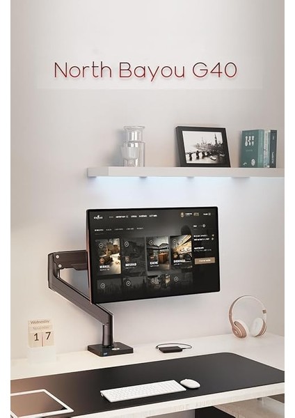 Bayou G45 27-40 Inç Tek Kollu Monitör Standı modelleri