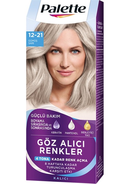 Icc 12-21 Gümüş Sarı Renk Açıcı Saç Boyası 110 ml 3 Adet