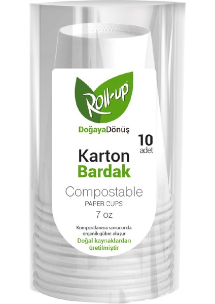 Doğaya Dönüş Karton Bardak 10'lu 2 Adet