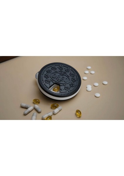 Hap Saklama Kutusu - Oreo Görünümlü Hap Kutusu
