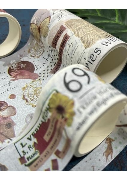 Gemi Dükkan Soft Bahar Çiçekleri Temalı 6'lı Washi Bant Set/washi Tape/bullet Journal/scrapbook modelleri