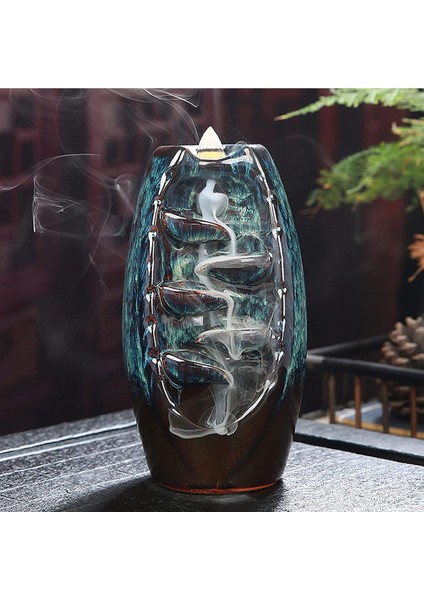 Mistik Yol Tasarımlı Geri Akışlı Tütsülük 18*8*8*cm - 3 Adet Tütsü Hediyeli fiyatları