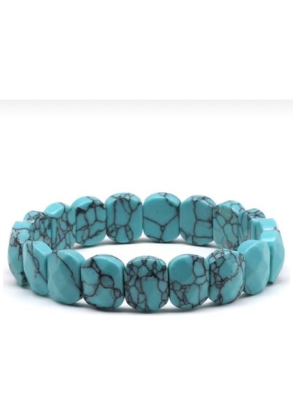 Turkuaz Firuze Doğal Taş Roleks Bileklik