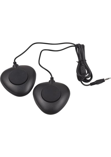 Sustainpedalforkeyboard 3,5 mm Kompakt Çift Sürdürülebilir Pedal, Elektronik Klavye Için Kaymaz Sessiz Ayak Pedalı, Taşınabilir Katlanır Piyano, Müzik Aletleri Için Evrensel Tasarım