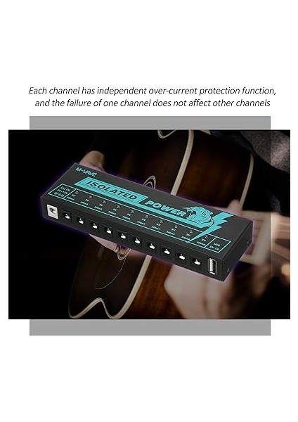 Gitar Pedal Gücü Gitar Efektör Güç Kaynağı 10 Izole Dc Çıkış Izole Güç fiyatları