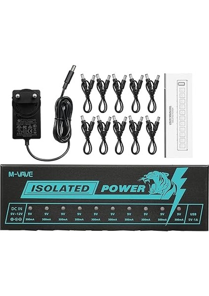 Gitar Pedal Gücü Gitar Efektör Güç Kaynağı 10 Izole Dc Çıkış Izole Güç indirimleri