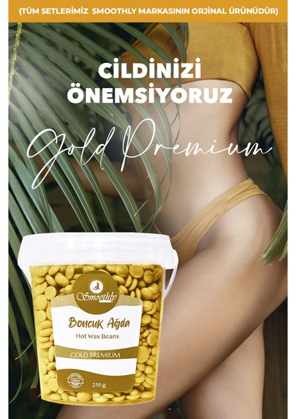 Soyulabilen Gold Yüz Ağdası, Kaş Ağdası Boncuk Sir Ağda Seti 225 G. Boncuk Ağda - Sir Ağda Makinası
