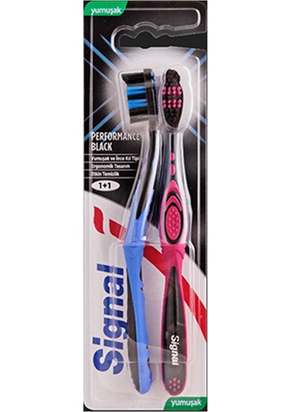 4 Adet Signal Diş Fırçası Performans Black 1+1 fiyatları