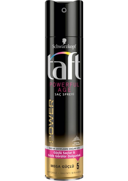4 Adet Taft Saç Spreyi 250 ml No 5 Powerful Age Keratin fiyatları