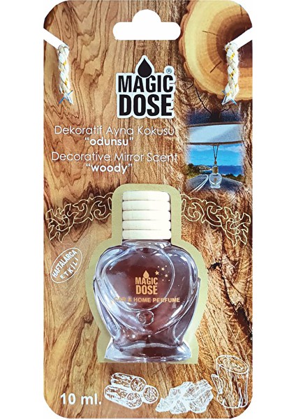 3 Adet Magic Dose Dekoratif Ayna Kokusu Odunsu
