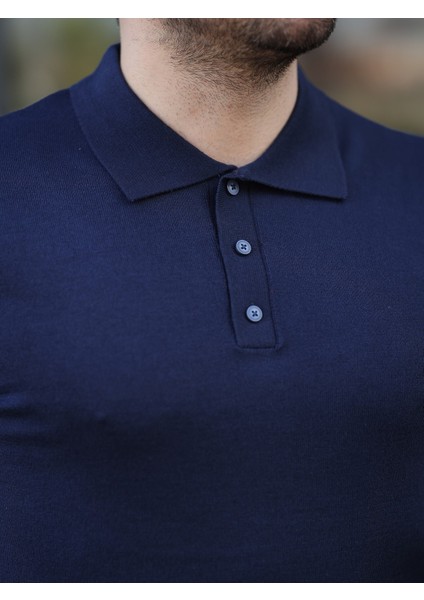 Basic Düğmeli Pamuklu Triko Tshirt modelleri