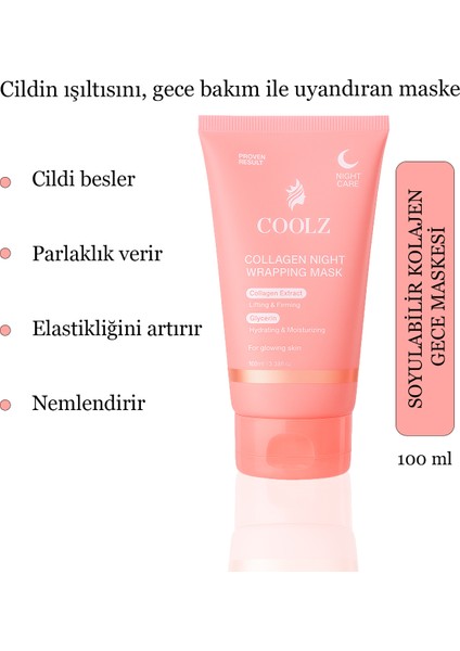Soyulabilir Kolajen Gece Maskesi modelleri