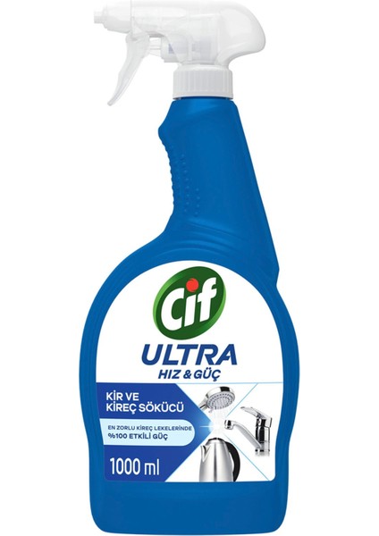 Ultra Hız Güç Kireç Sökücü Sprey Leke ve Kir Çıkarıcı Banyo 1000 ml 2 Adet