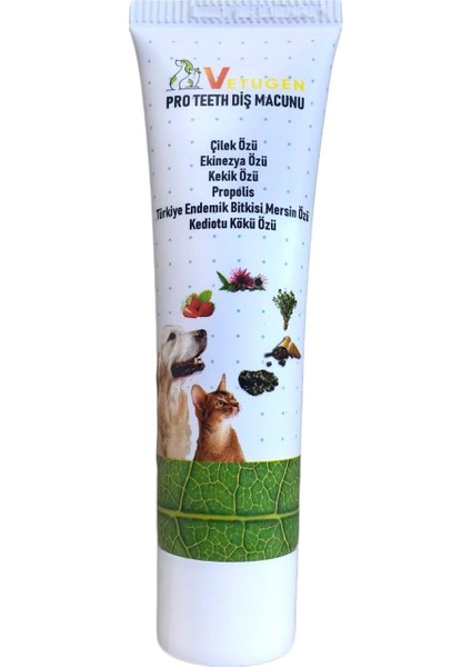 %100 Doğal Aktif Bileşenli Vetugen Kedi ve Köpek Diş Macunu modelleri