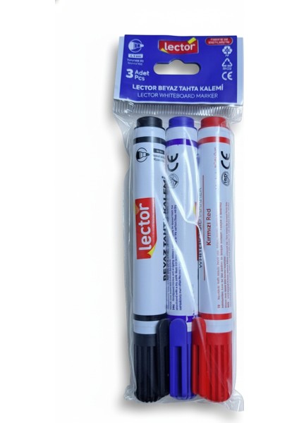 Tahta Kalemi 3 Renk Lector Marka Kidsece Kalitesyle