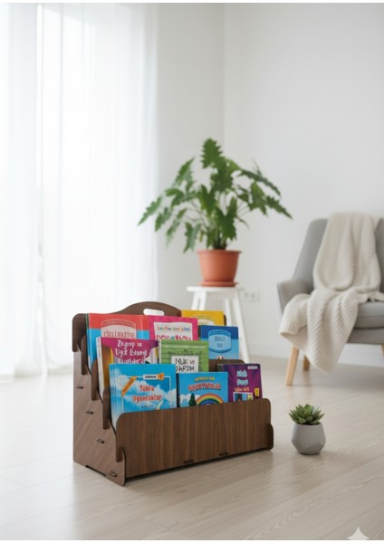Carry Montessori 4 Raflı Ahşap Mini Kitaplık -Çocuk Odası Kitaplık - Masaüstü Mini Kitaplık fiyatları