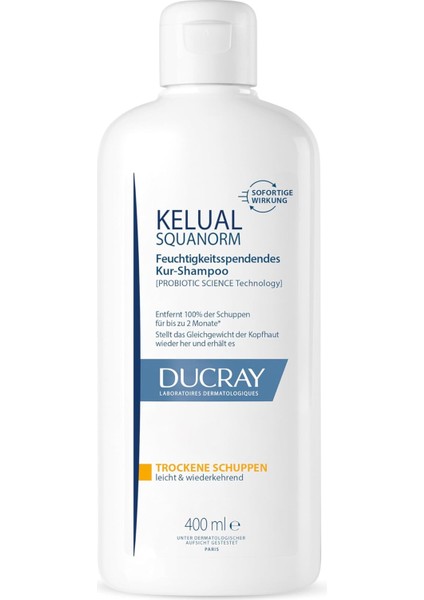 Kelual Squanorm Şampuan Düzenleyici Kuru Kepek 400 ml