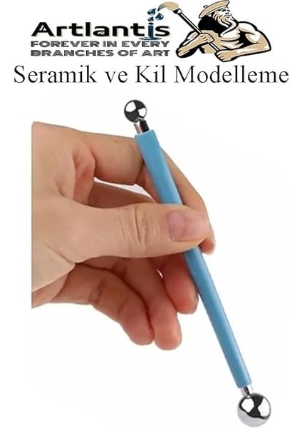 Uçlu Seramik ve Kil Modelleme Seti 4 Lü 1 Paket Polimer Kil Şekillendirme Çömlek Oyma Çiçek Marzipan Mandala Top Ütü modelleri
