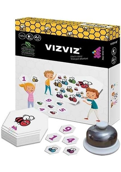 Vız Dikkat ve Zeka Oyunu 4+ Yaş 8 Oyuncu