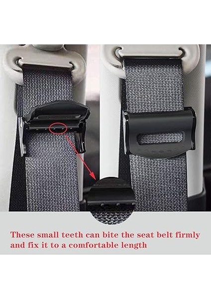 Araba Emniyet Kemeri Ayarlayıcı Oto Emniyet Kemeri Klipsi Omuz Boyun Askısı Pozisyoneri Yetişkinler, Çocuklar Için (4 Paket) fiyatları