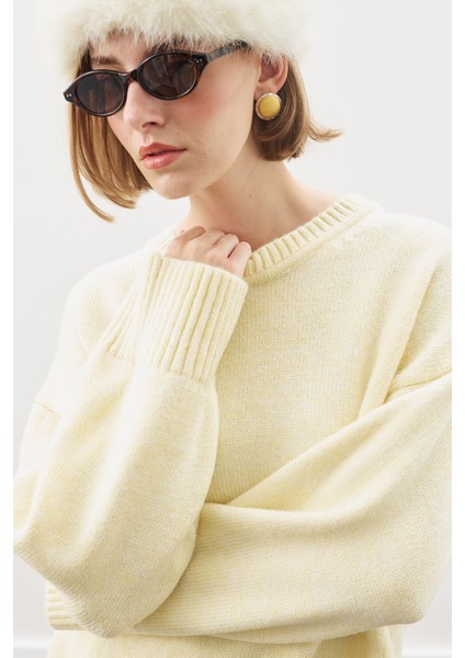 Chunky Oversıze Kazak Sarı