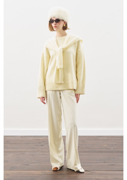 Chunky Oversıze Kazak Sarı indirimleri