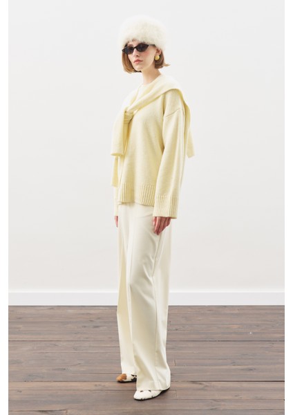 Chunky Oversıze Kazak Sarı