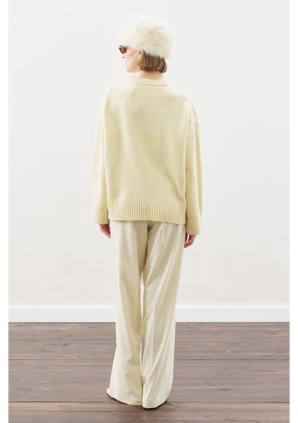 Chunky Oversıze Kazak Sarı