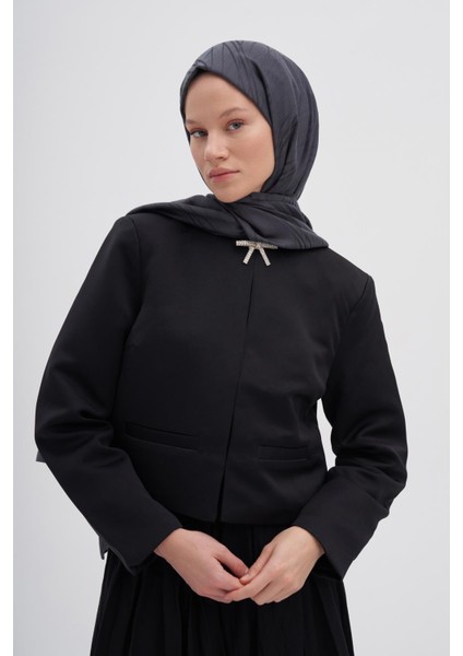 Simetrik Jakar Italyan Ipekli Şal Antrasit fiyatları