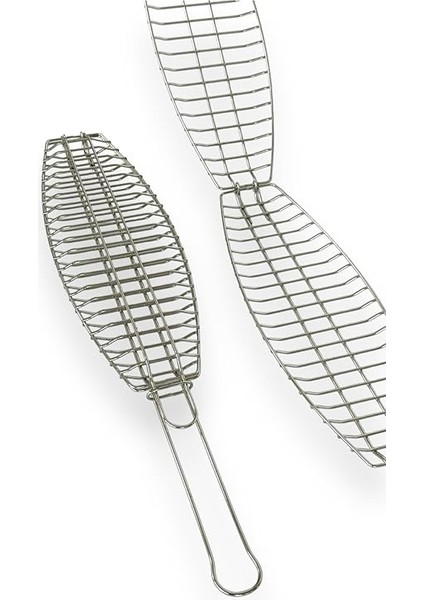 Paslanmaz 304 Krom Çelikten Balık Izgarası 43 cm x 15 cm x 2 cm indirimleri