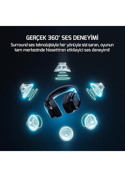 Kai Titanium Ultra Wireless 7.1 Surround Hi-Fi Rainbow Gaming (Oyuncu) Kulaklık fiyatları