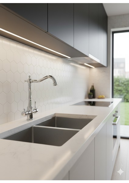 Arıtmalı Eviye Bataryası Antik Krom modelleri