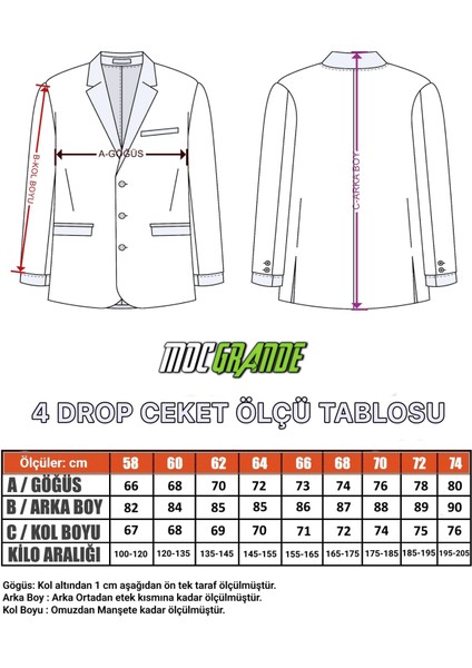 Mocgrande Erkek Büyük Beden 4 Drop Blazer Oskar Ceket 500607 Taba indirimleri