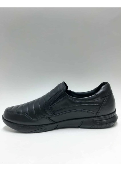 Hakiki Deri Diyabetik Ortopedik Siyah Bağcıksız Rahat Anatomic Kışlık Erkek Ayakkabı C-85400369FRX modelleri