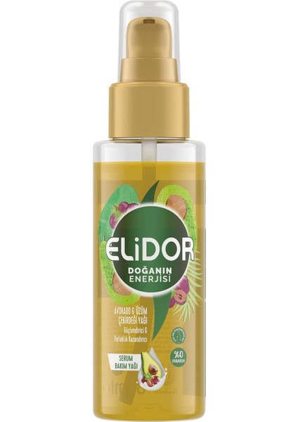 Kalın ve Gür Avokado ve Üzüm Çekirdeği Saç Yağı (80 Ml)