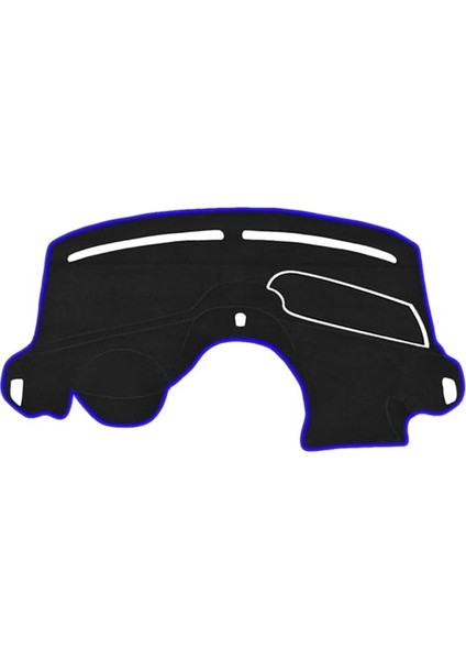 Torpido Koruma Halısı Siyah Kenar Renk Mavi Ford Courier Ekransız 2013-2020 ile Uyumlu