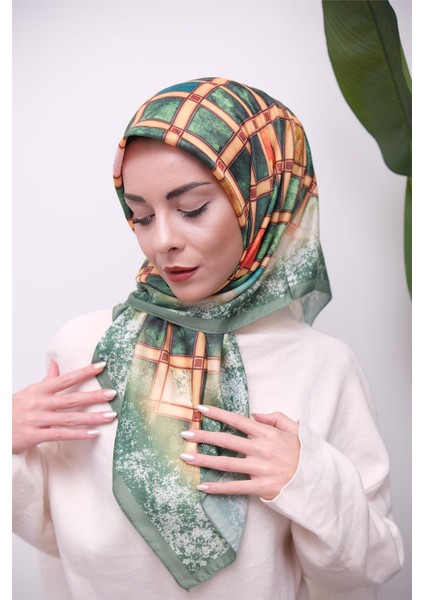 Renkli Karma Desen Dijital Soft Eşarp modelleri