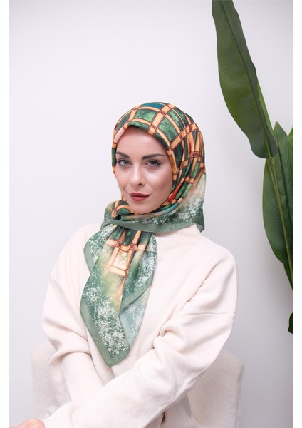 Renkli Karma Desen Dijital Soft Eşarp