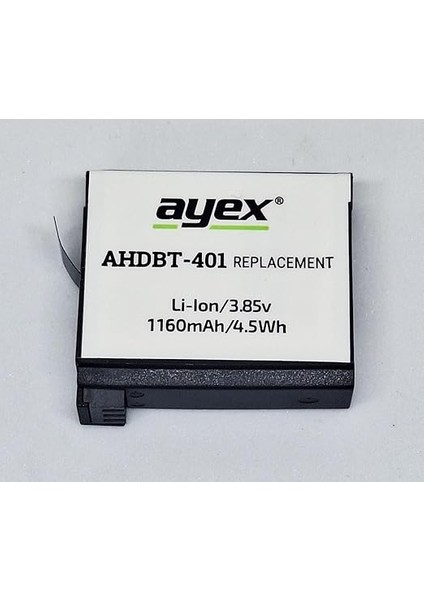 AHDBT-401 Batarya, Gopro, Hero4 Kamera Ile Uyumlu modelleri
