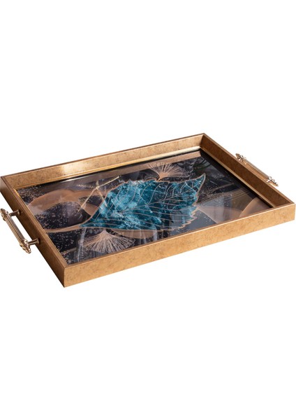 Dekoratif Kulplu Tepsi ST-6023