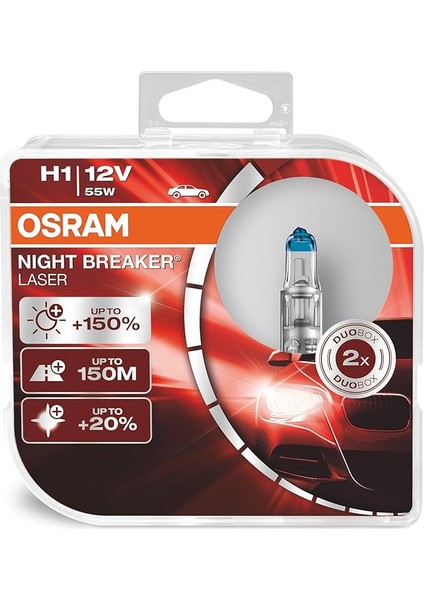 Night Breaker Laser H1 Ampul 64150NL -%150 Daha Fazla Işık
