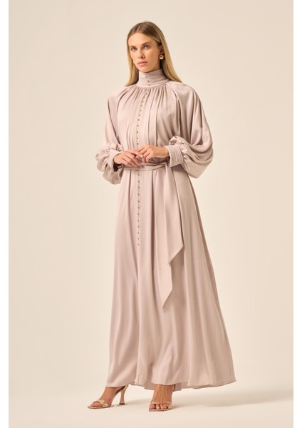 Kadin Ipek Saten Elbise Taş 31208 fiyatları