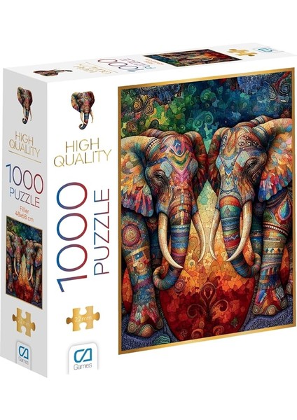 Games Filler 1000 Parça 2,2mm Kalınlık 48X68CM Profesyonel Hobi Puzzle Yapboz Serisi