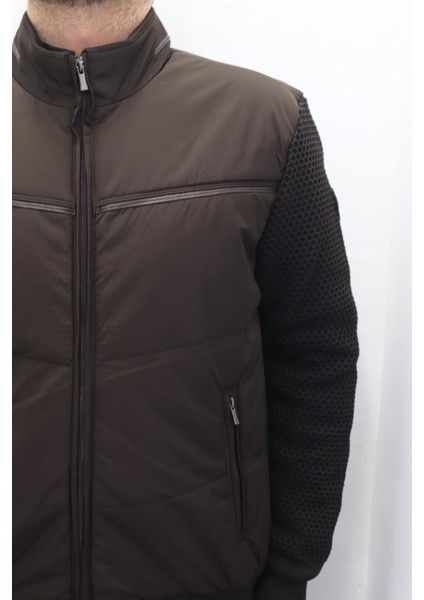 Fistan Store Erkek Hakim Yaka Spor Kesim Normal Kalıp Kolları Çelik Örgü Kışlık Mont fiyatları