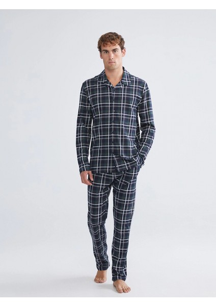 Lc Waıkıkı Lacivert Standart Kalıp Erkek Pijama Takımı