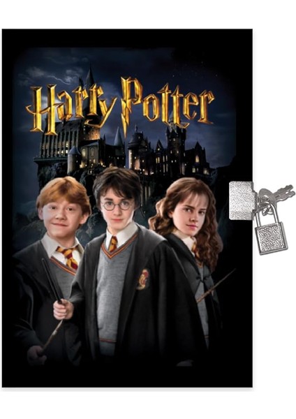 Color Harry Potter 14X20 80 Yapraklı Kilitli Hatıra Defteri