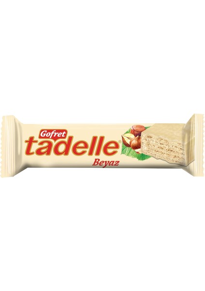 Tadelle Beyaz Çikolata Kaplamalı Sütlü Krema Dolgulu Gofret 35 gr x 24 Adet fiyatları