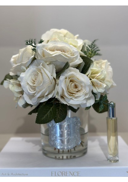 Yapay Güllü Lüx Vazo No:6