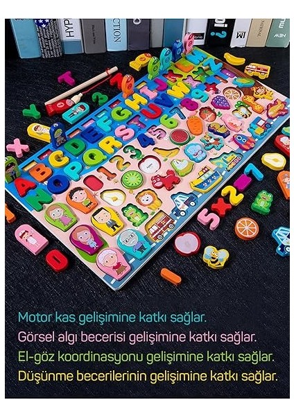 Tahtası 8'i Bir Arada Çok Fonksiyonlu Balık Tutma ve Eşleştirme Macerası indirimleri